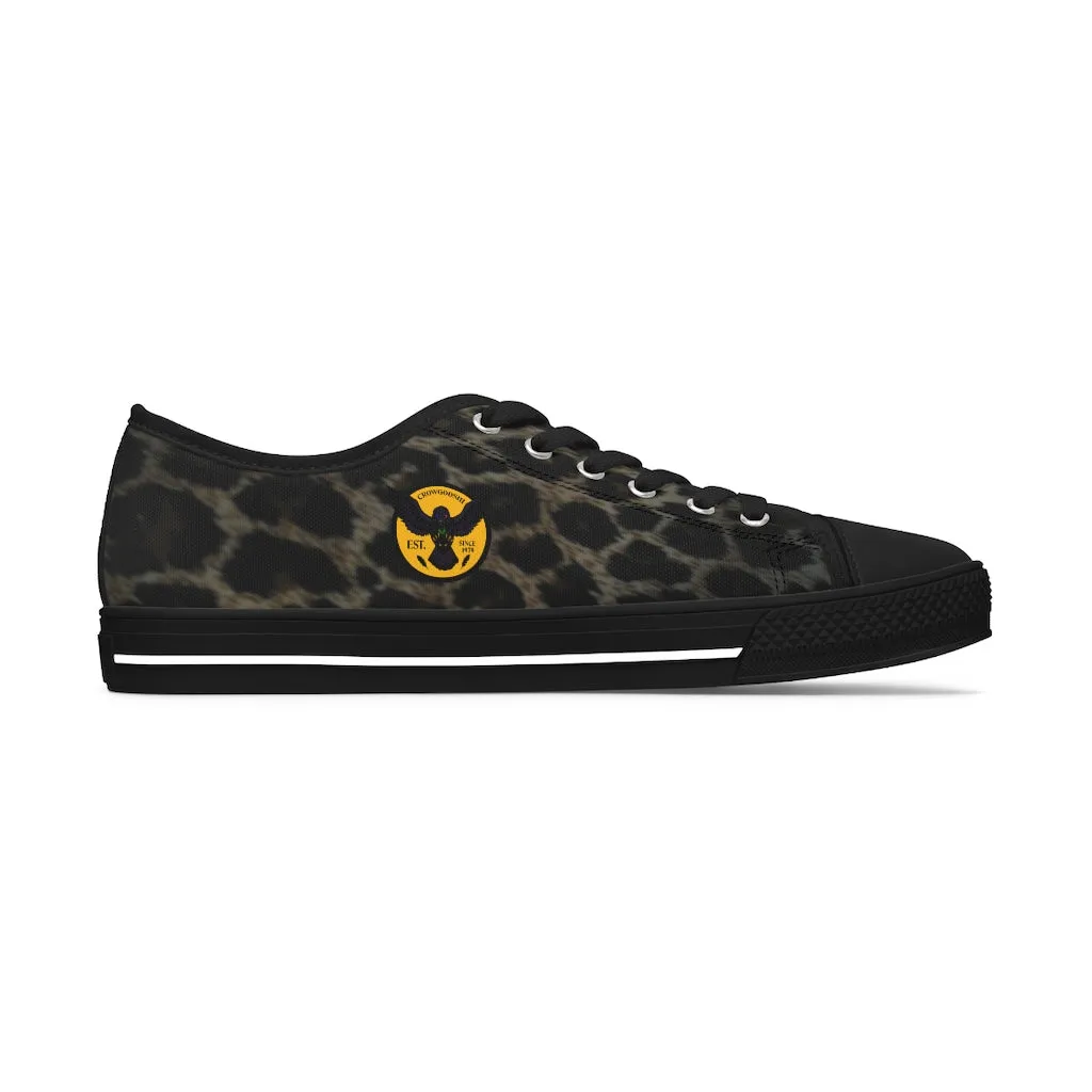 Women's Crowgodshi Jaguar Print Low Top Sneakers