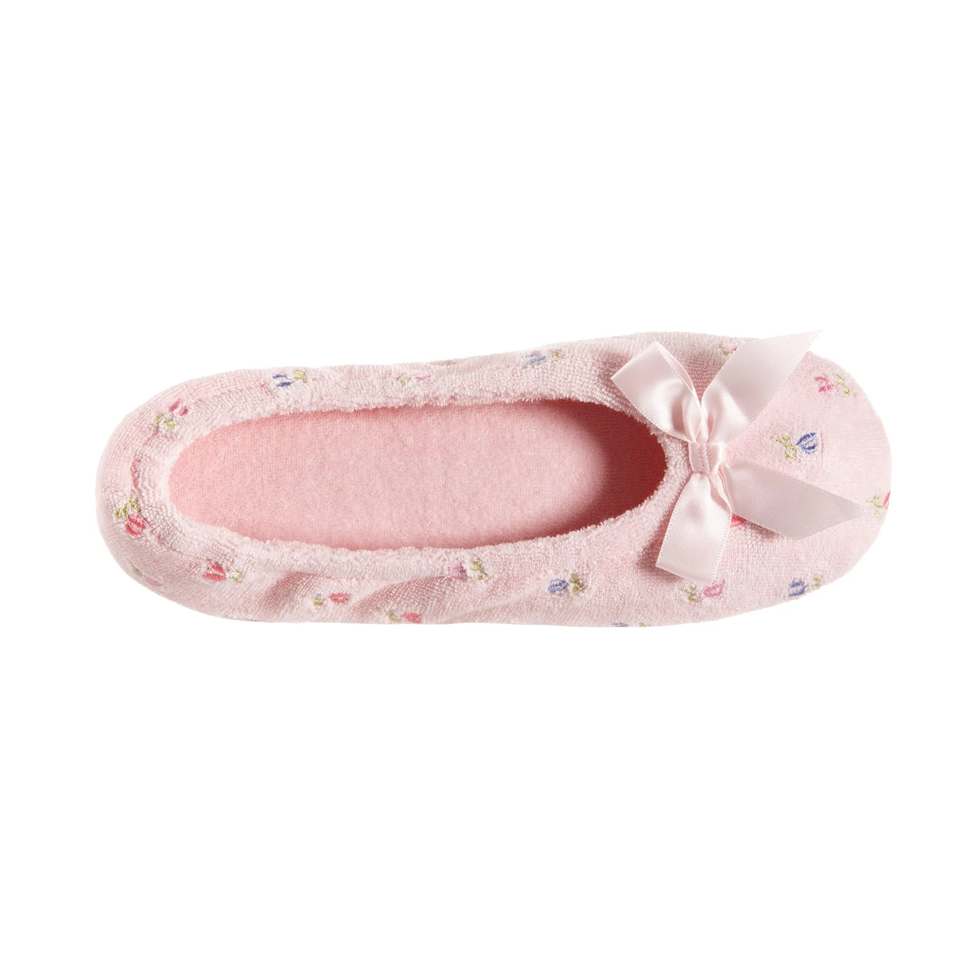 Women's Embroidered Terry Ballerina Slippers