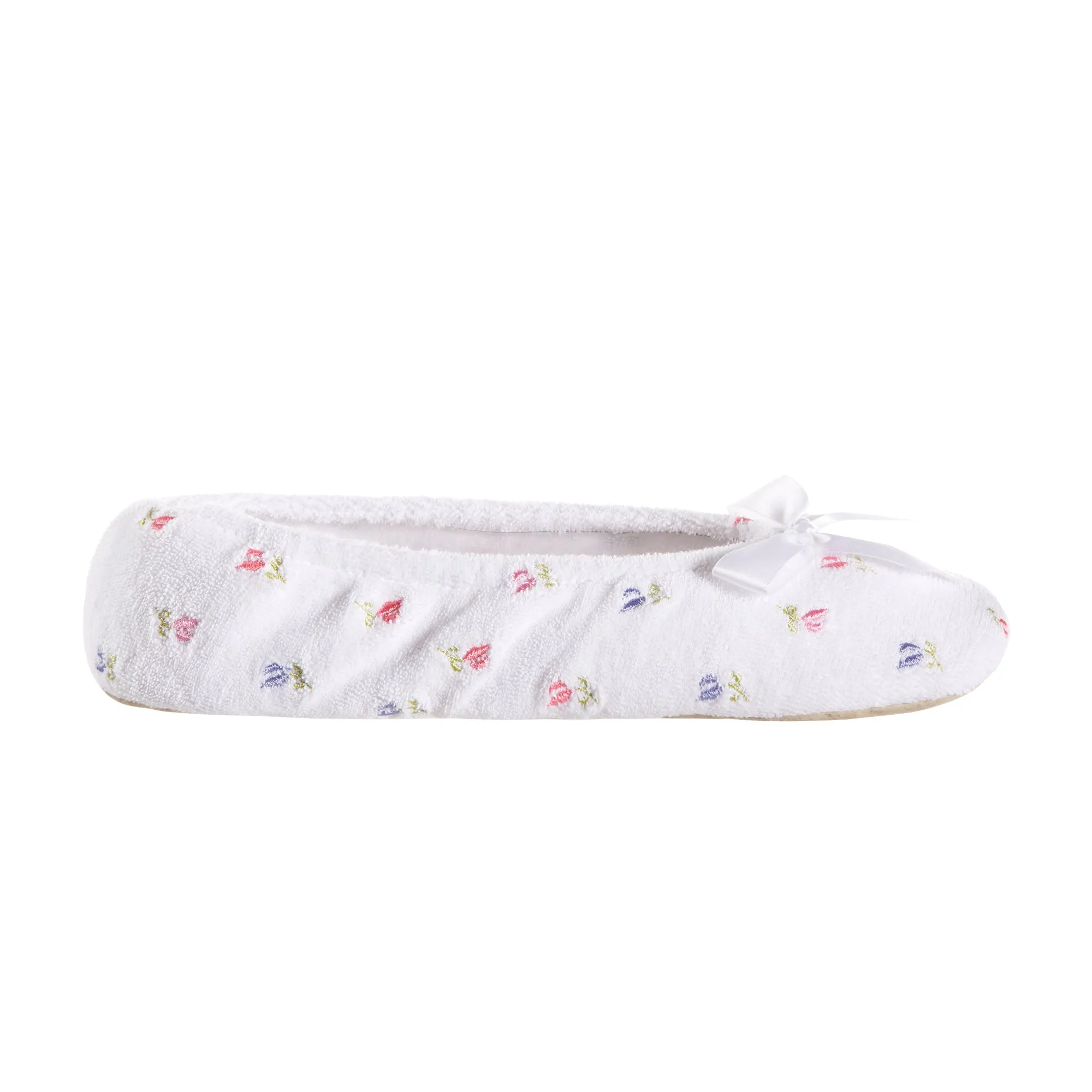 Women's Embroidered Terry Ballerina Slippers