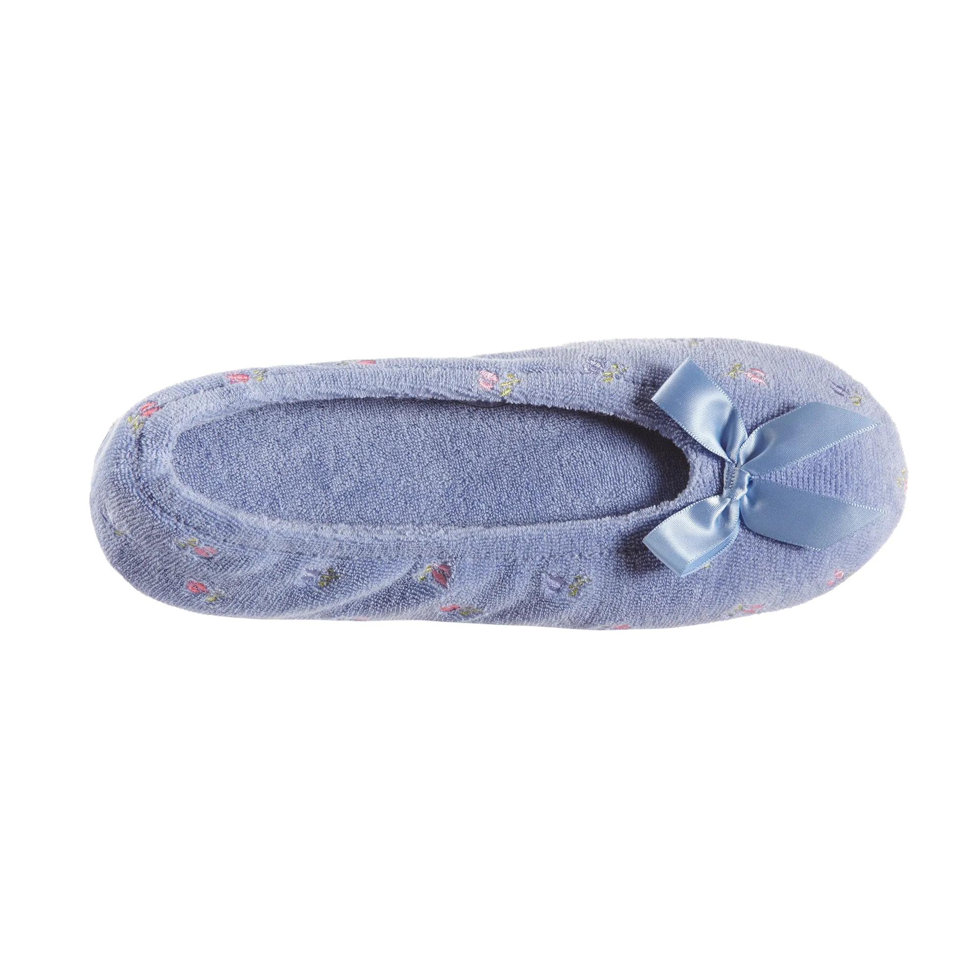 Women's Embroidered Terry Ballerina Slippers