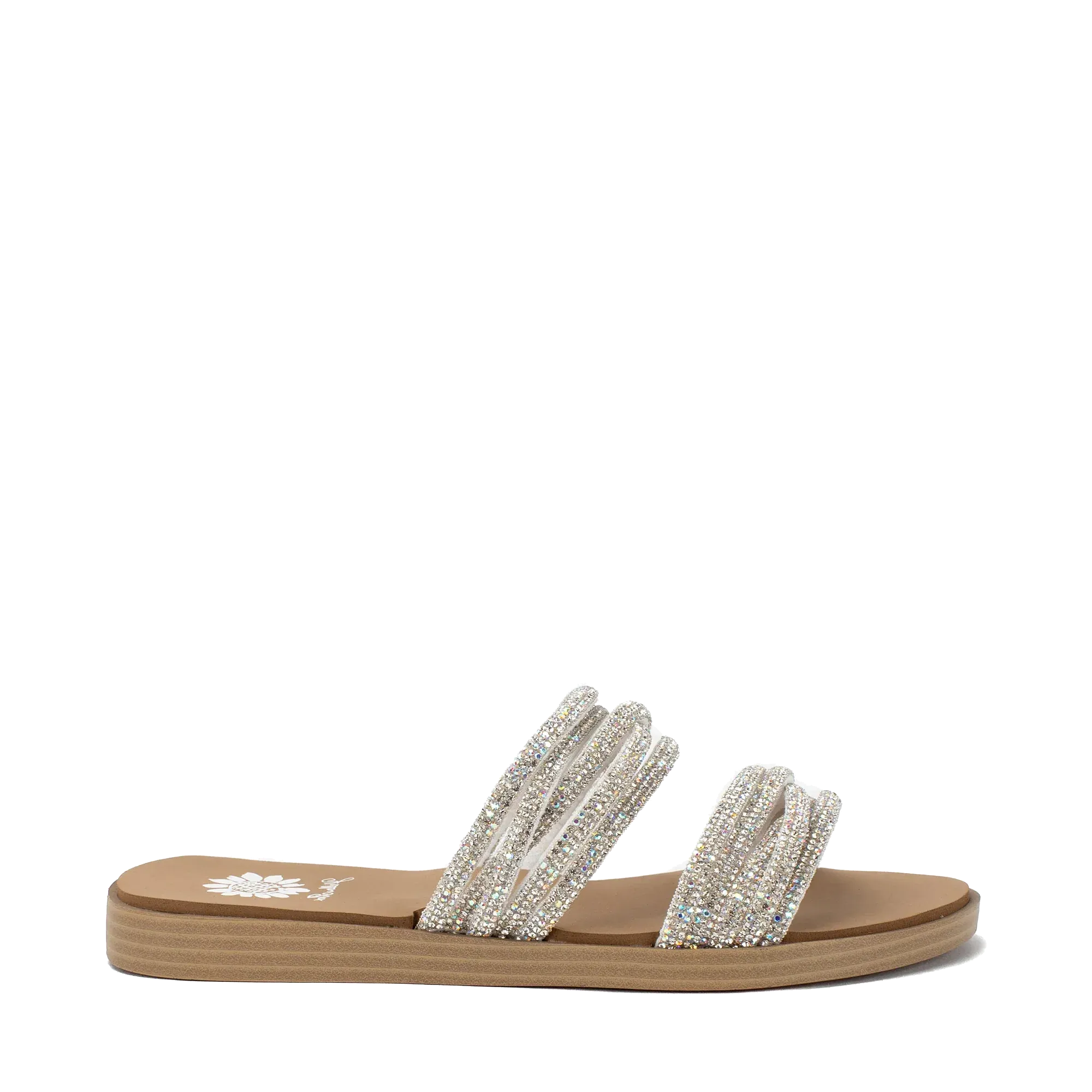 Yellow Box Women's Debbie Slide Sandal - White 59942