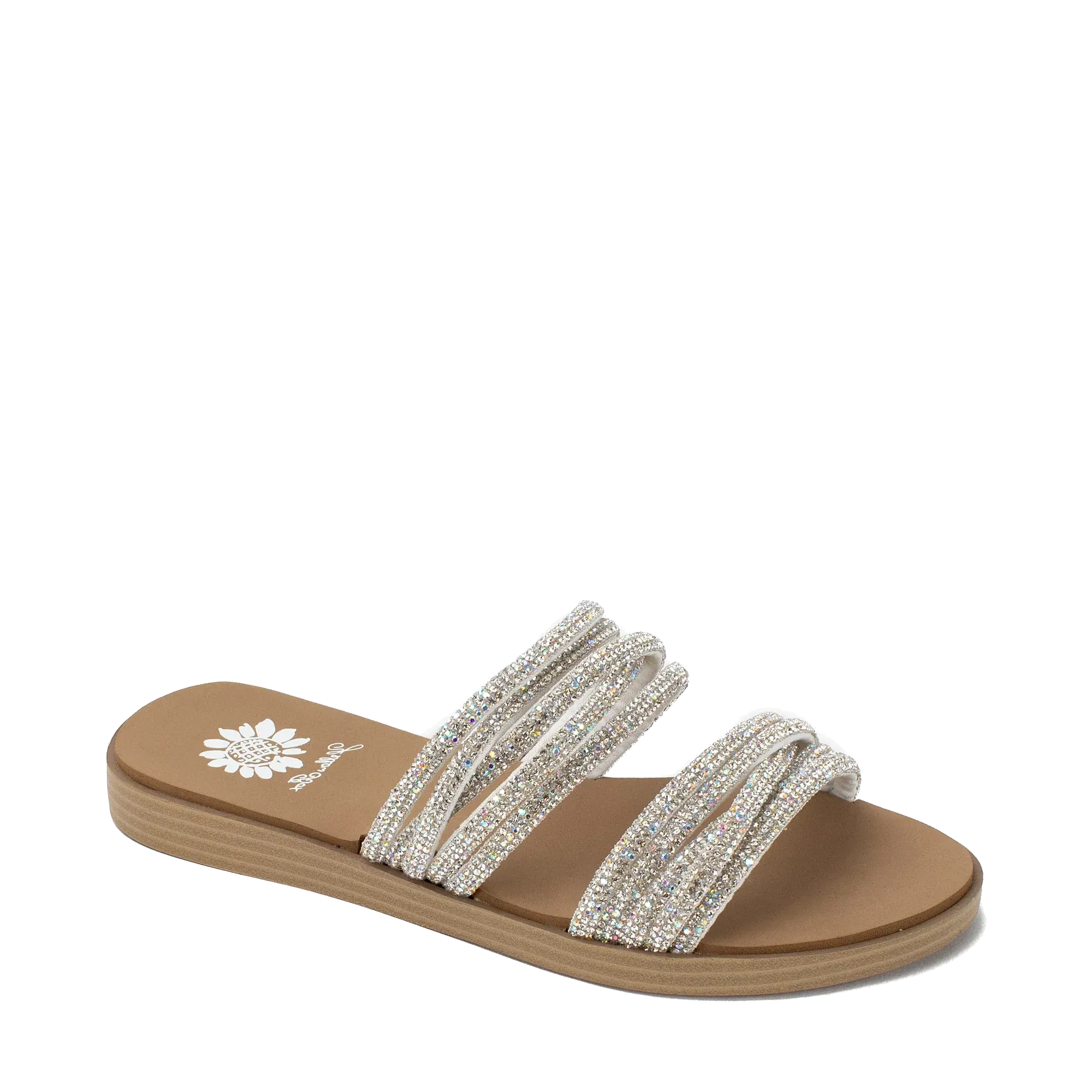 Yellow Box Women's Debbie Slide Sandal - White 59942